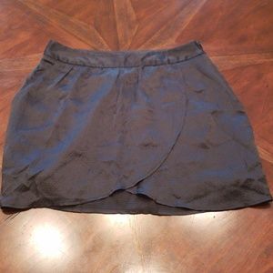 Talula Black Silk Tulip Style Skirt